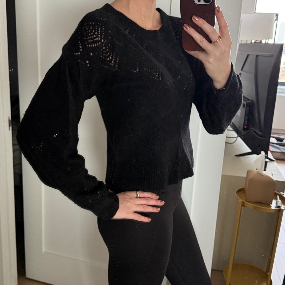 Joie Black Crew Neck Sweater